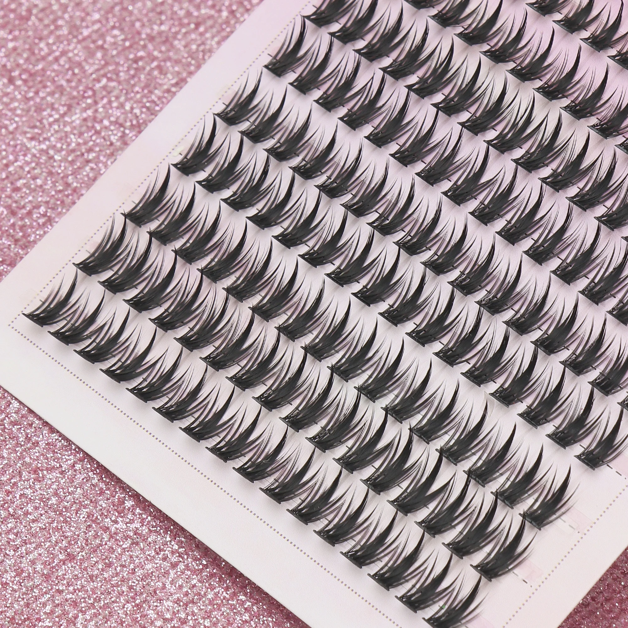 160 grappoli 5-12MM estensione naturale mista ciglia finte festa viaggi lavoro quotidiano riunione ciglia innesto ciglia fai da te