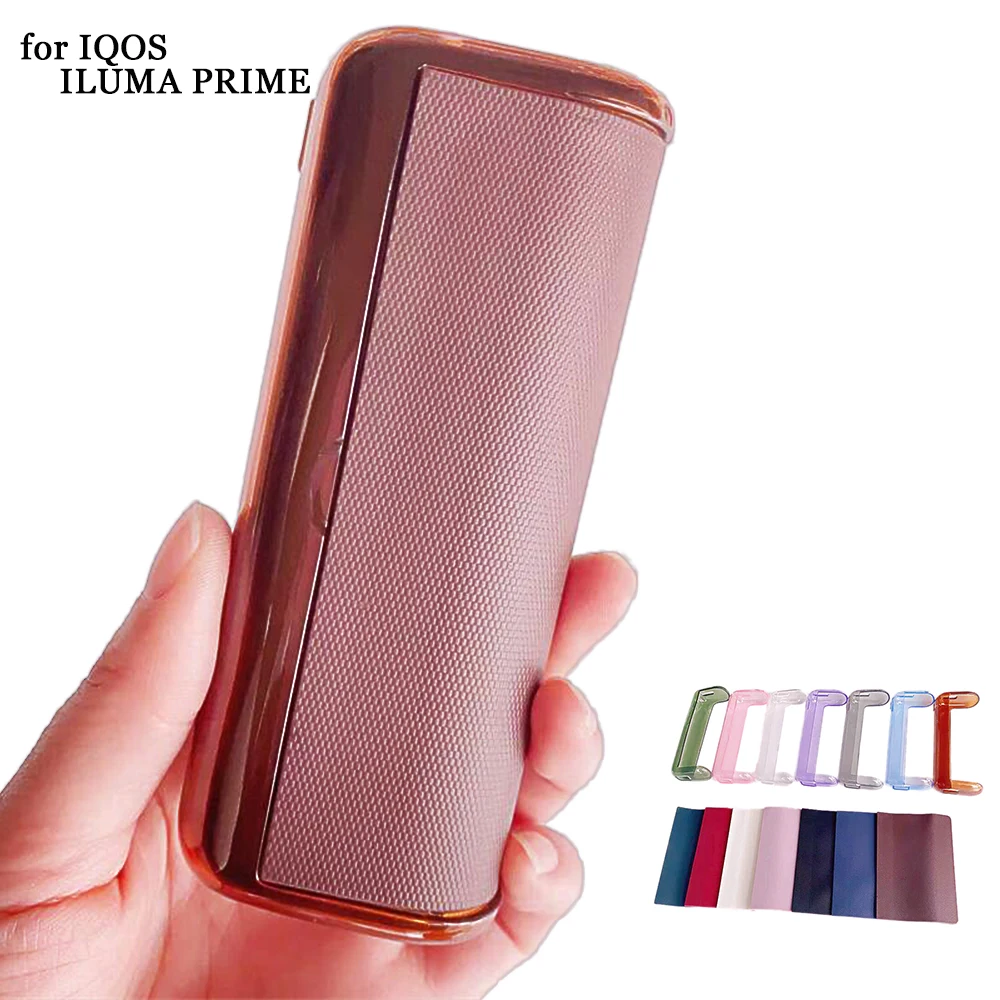 JINXINGCHENG Transparent for ILLUMA Prime Case TPU Cover+ Leather Case for ICOS I LUMA Prime Holder Pouch Protective Accessories