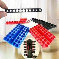 Versatile Screwdriver Bit Holder Featuring 10/22/32 Spaces; Packaged in Sets of 2/3/5 for 1/4\