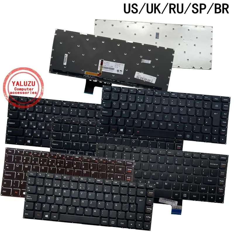 Imagem -01 - Teclado Portátil para Lenovo Eua Reino Unido ru sp br Lenovo Yoga 13 Yoga 14 E3170 E3180 U31-70 500s13isk 700-14isk Novo teclado portatil para lenovo eua reino unido ru sp br lenovo yoga 13 yoga 14 e3170 e3180 u31 70 500s13isk 700 14isk novo 01