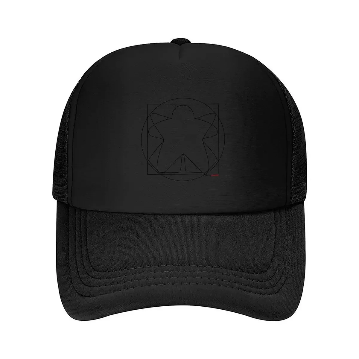 2026 Geometric Star Blueprint Abstract - Inspired, Mathematical Shape Design Mesh Baseball Cap