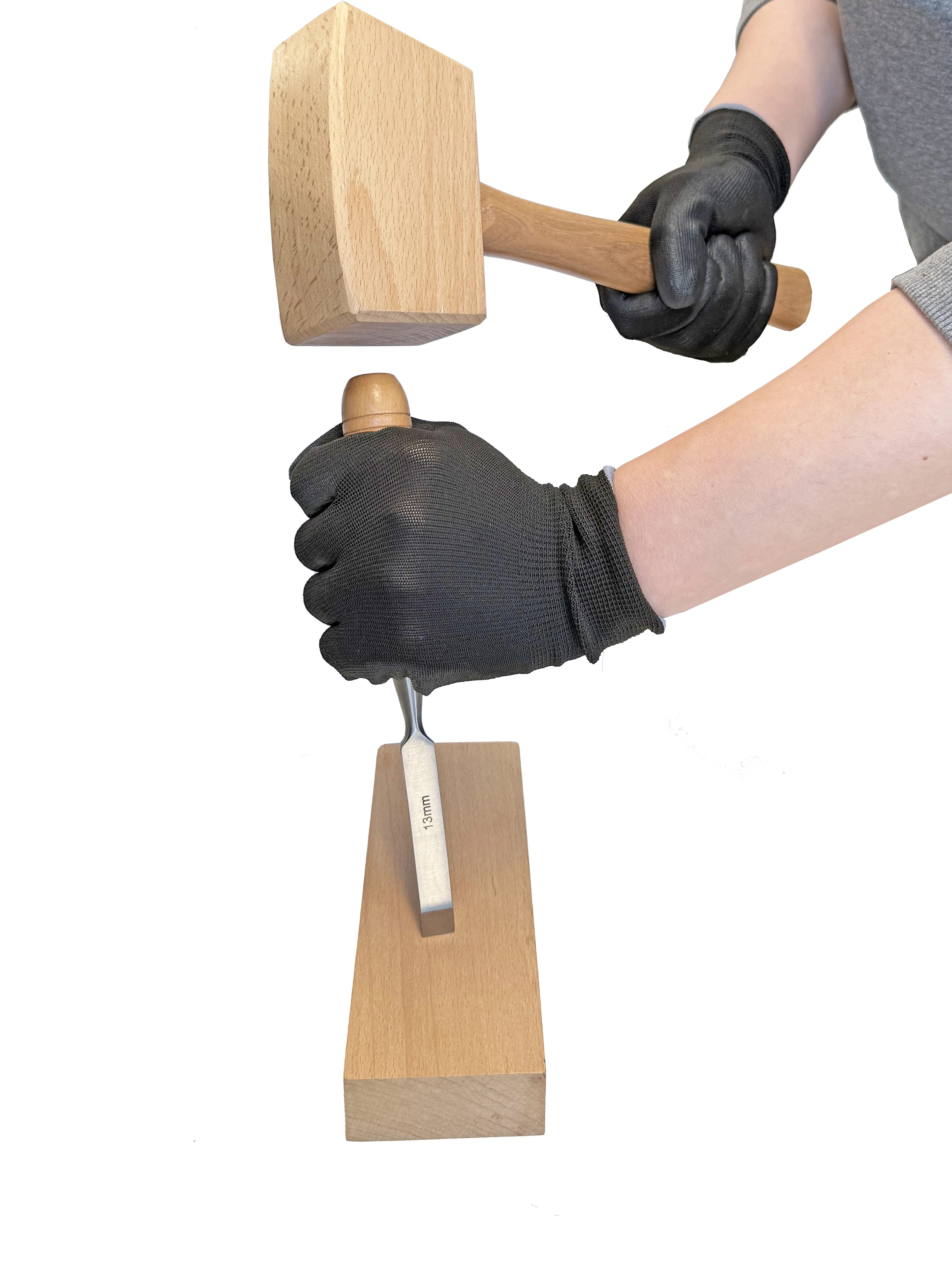 12pcs Wooden Handle High Carbon Steel Carving and Chiseling Set with Wooden Box