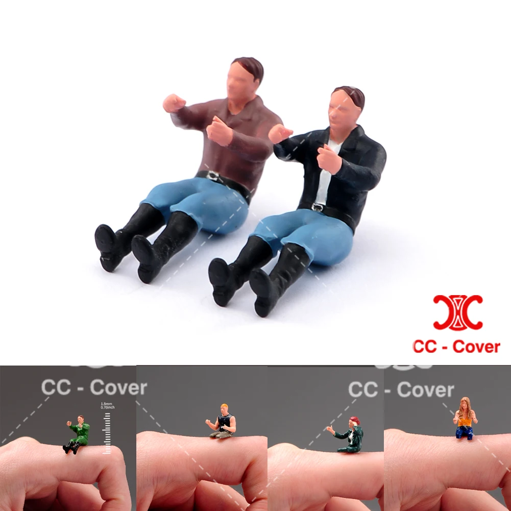Painted Miniatures 1/18 1/24 1/43 1/64 1/87 Driver Driving Men Women Window Driving Girls Figure Model Cars Vehicles Decoration