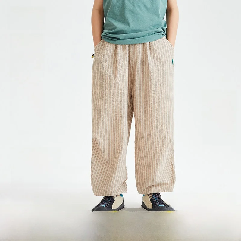 

Mipo Summer Children's Pants Breathable Mosquito-Resistant Outdoor Leisure Thin Waist Head Loose Trousers for Boys And Girls
