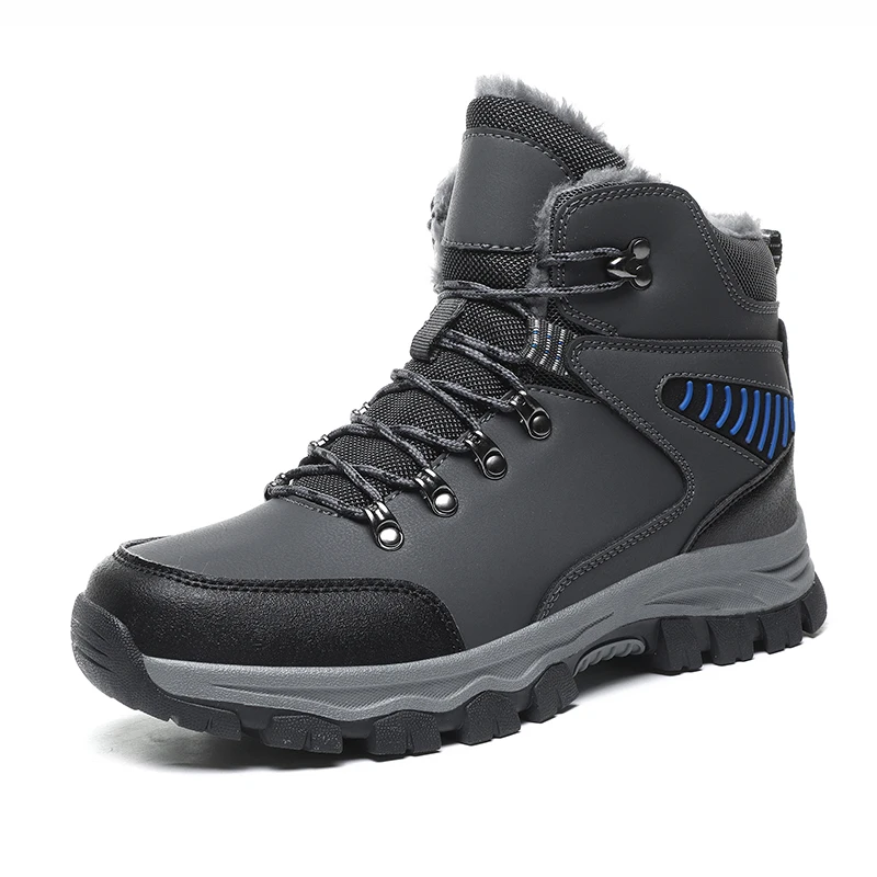 

Winter Men Snow Boots Slipper Outdoor Thick Soles Leather Warm Ladie Cotton Shoes Luxury Designer Plush Australian Platform Boot