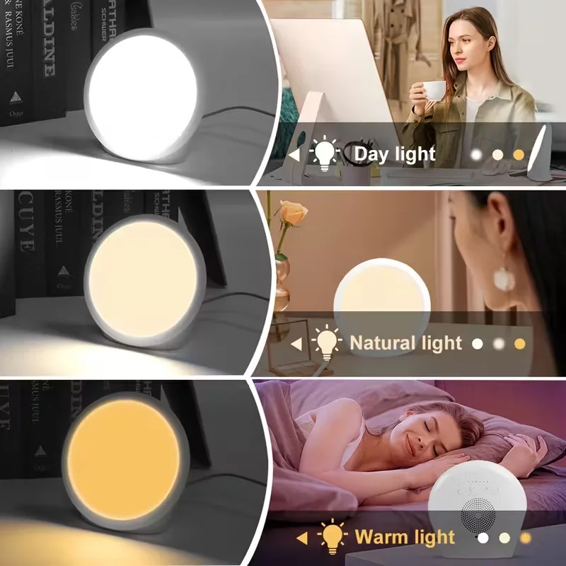 

Свет для релаксации дневного света без ультрафиолета — 10000 люкс, супер яркий, 3 цветовые температуры, 5 скоростей, яркость, 6 функций времени