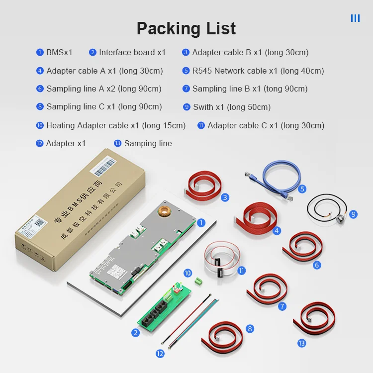JKBMS PB2A16S20P Lifepo4 배터리 BMS 16S 200A JIKONG BMS 48V CAN RS485 열 활성 밸런싱 병렬 인버터 스마트 BM…