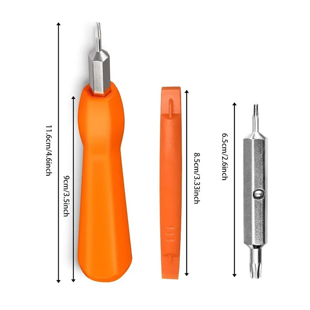 Destornillador de timbre de anillo de doble extremo, destornillador magnético Torx T6 T15, broca de destornillador con palanca, destornilladores de reparación de timbre para el hogar