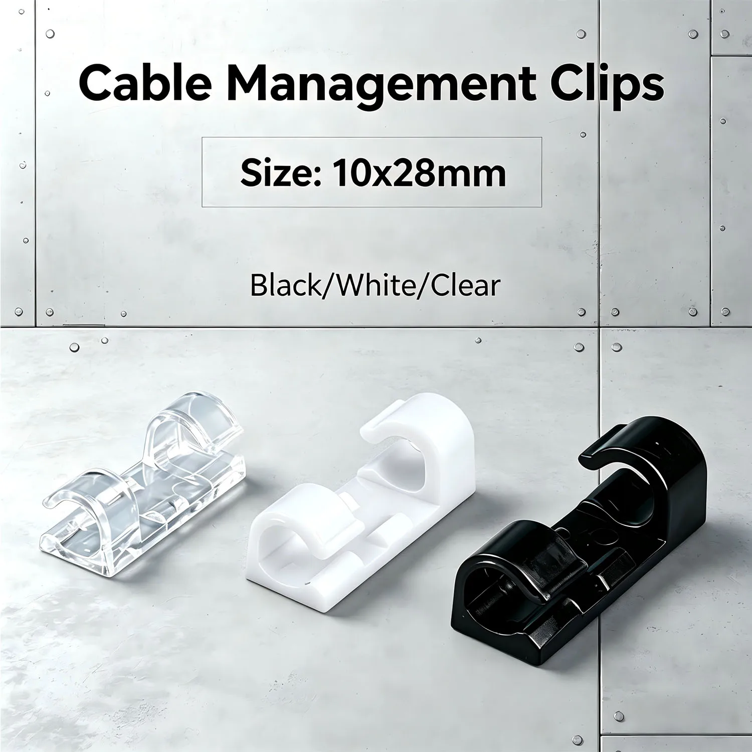 20PCS Self-Adhesive Cable Clamp Organizer Drop Wire Holder for Home Desk Line Manager Fixed Clip Net Cable Cord Management