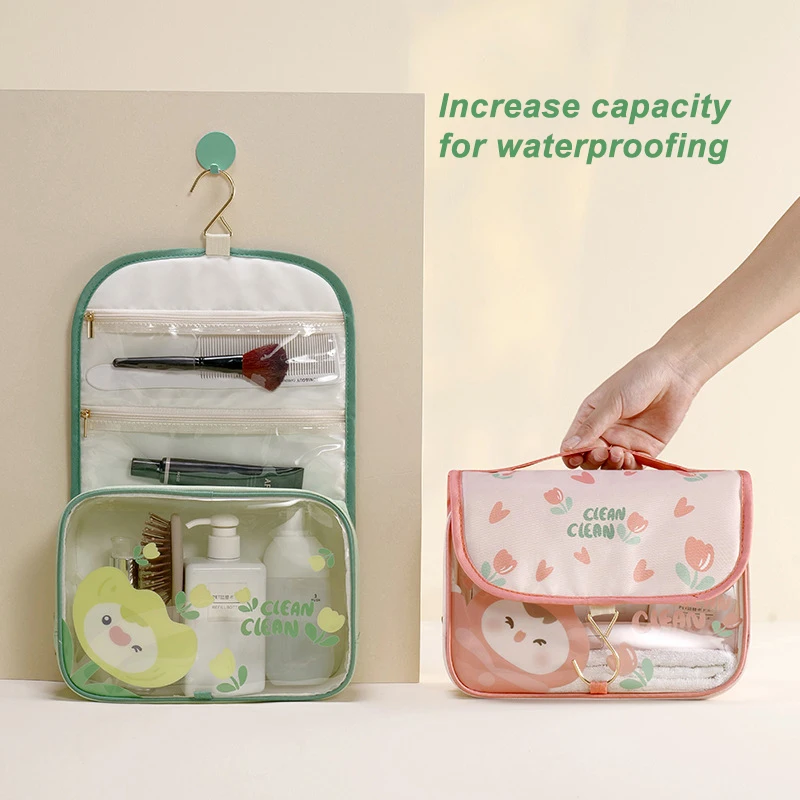 

Fashionable Cartoon Toiletry Hook Bag Waterproof High-quality Large Capacity Storage Bags Multifunctional Portable Cosmetic Bags