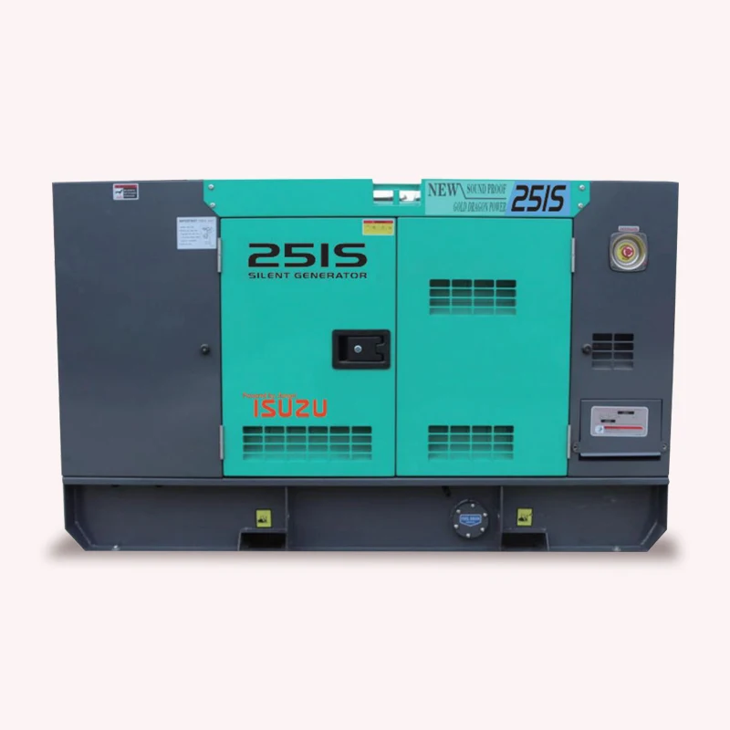 Emergency diese l genset 32kw 40kva 35kw 45kva 50HZ 63dB silent type dies el generator powered by ISUZU engine