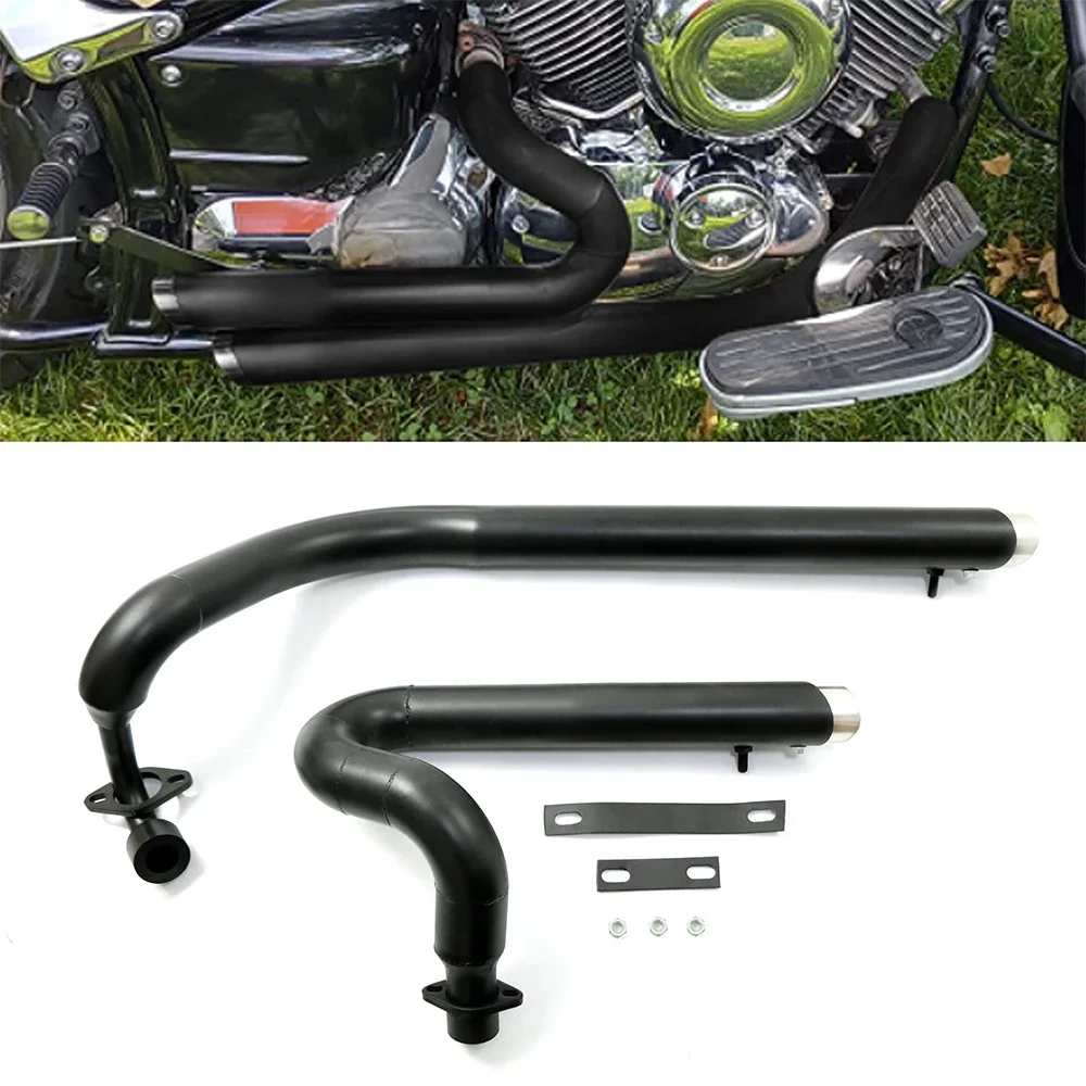 Motorcycle Exhaust Muffler Pipe Silencer For Yamaha V star 650 XVS650 XVS400 DS650 400 Dragstar 400 Drag Star 650 All Year