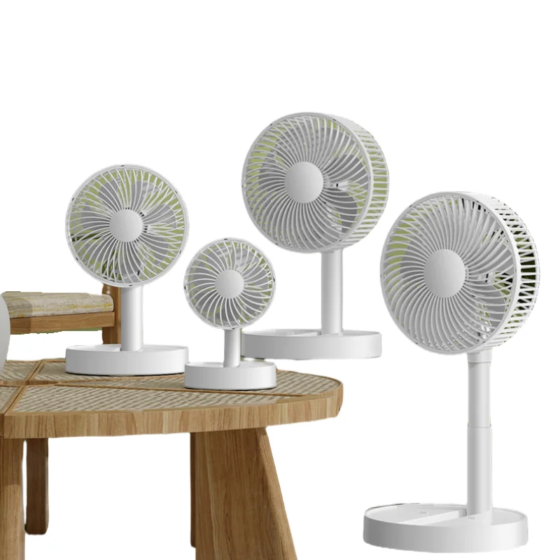 3600mAh USB Foldable Fan with 4 Speeds ＆ Timing Battery Operated Mini Fan for Bedroom Indoor or Outdoor Table campus Fan