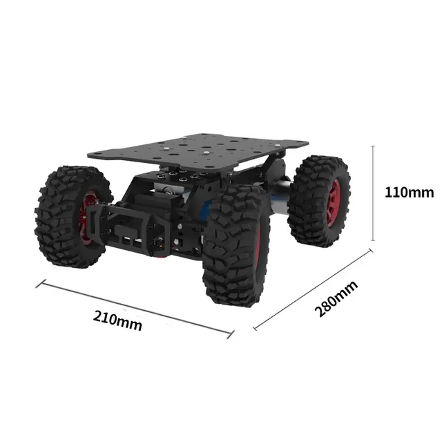 Nowe podwozie RC Ackerman niezmontowane inteligentny Robot podwozie wspierające System ROS i kamera sportowa