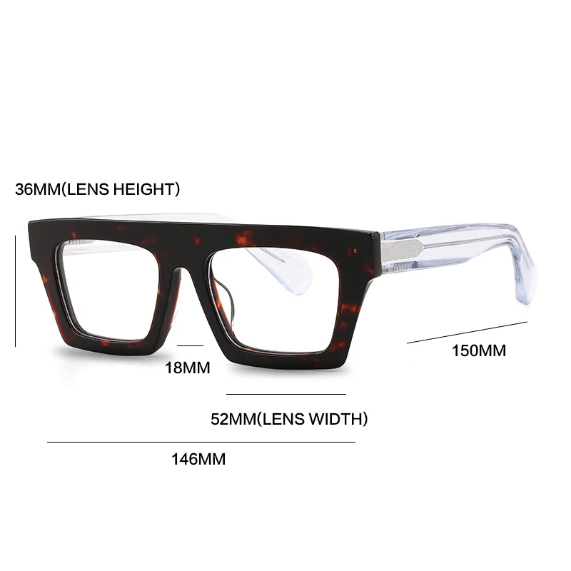 Handmade Acetate Reading Glasses Men Vintage Photochromic Anti Blue Light Prescription Myopia Glasses Women Luxury Brand Eyewear
