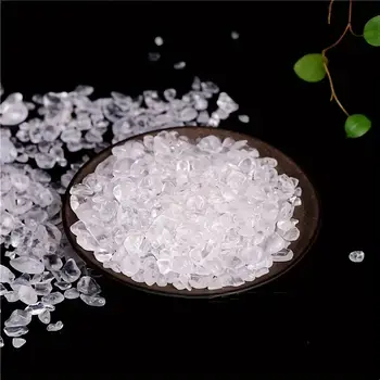 天然白色水晶碎石透明石英碎片消磁石家居花園節慶裝飾 10 最佳銷售 水晶碎片 - №5