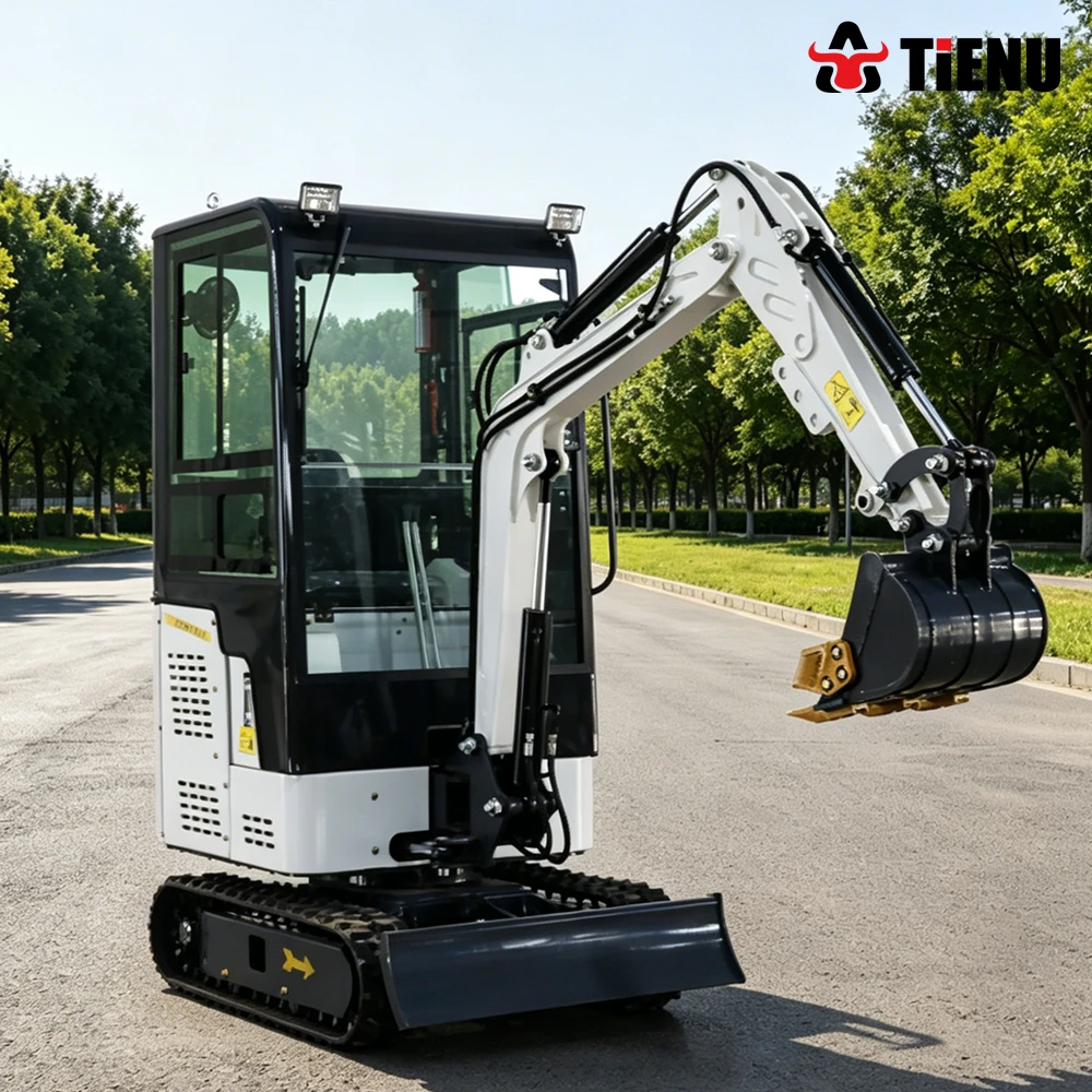 Urban Farming Urban Gardening - 高性能ユーロV基準ディーゼルエンジン搭載ゴムクローラ式小型掘削機、農業用途に最適