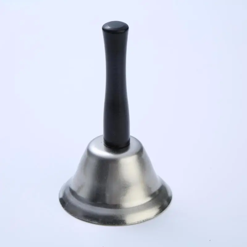Hand-Cranked Christmas Bell Hand Bell Crank Wooden For Kids Handle Christmas Santa Bells Kids Party Lightweight Sturdy Design