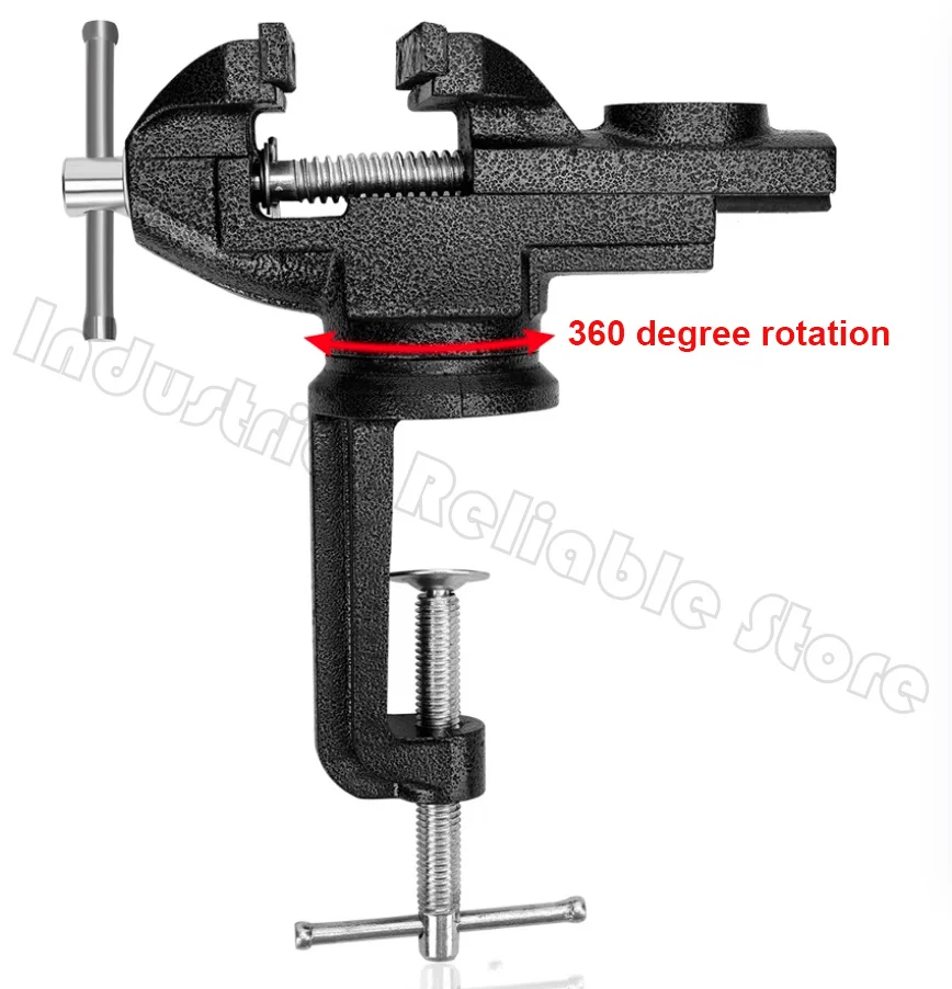 Mini Bench Vise Multi-Functional Steel Miniature Small Jewelers Hobby Clamp On Table Flat Pliers Tool Vise