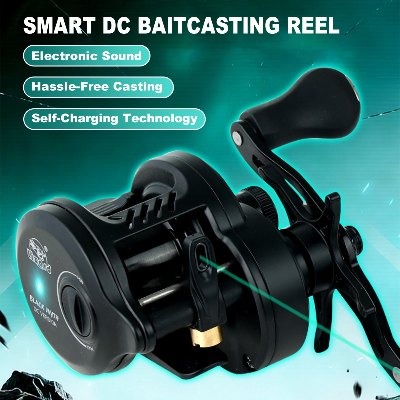 moulinet-de-peche-dc-a-auto-charge-long-a-lancer-en-douceur-sonore-anti-recul-rapport-72-1-polyvalent-pour-l'eau-douce-et-l'eau-salee