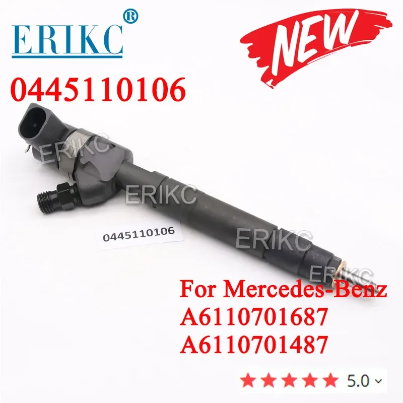 0445110106 Diesel Injector 0 445 110 106 CR Fuel Injection 0445 110 106 for Mercedes Dodge Sprinter 6110701487 6110701687