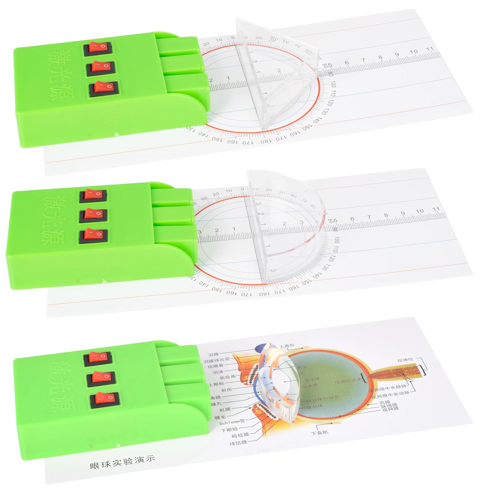 Geometric Optics Experimental Set Lens Imaging Equipment Light Reflection Refraction Educational Physics Optical Experiment