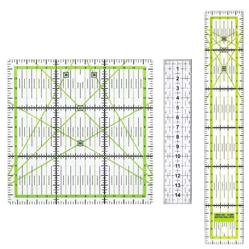 1/2 sztuk 15cm pikowanie Patchwork linijka tkanina linijka do cięcia akrylowe linijki do szycia DIY Knitting rzemiosło krawieckie narzędzia do szycia