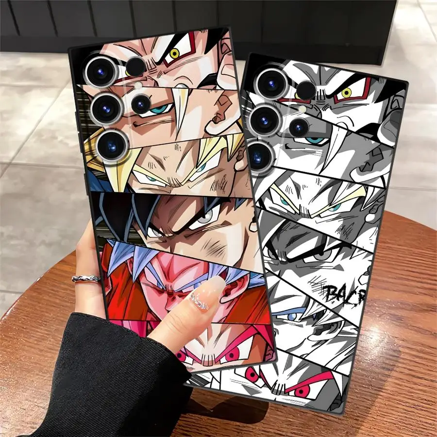 Dragons Saiyan Son Goku Handyhülle für Samsung Galaxy S26 Ultra S21 FE S20 Ultra Note 20 8 9 10 S25 Plus S24 S23 S10