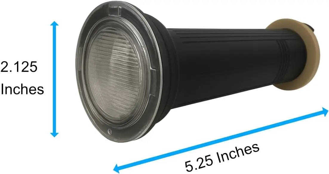 1.5 Inch RGBW LED Pool Light - 12 W Inground Pool Replacement for Pentair GloBrite -100ft Cord, 12 VAC Low-Voltage, IP68