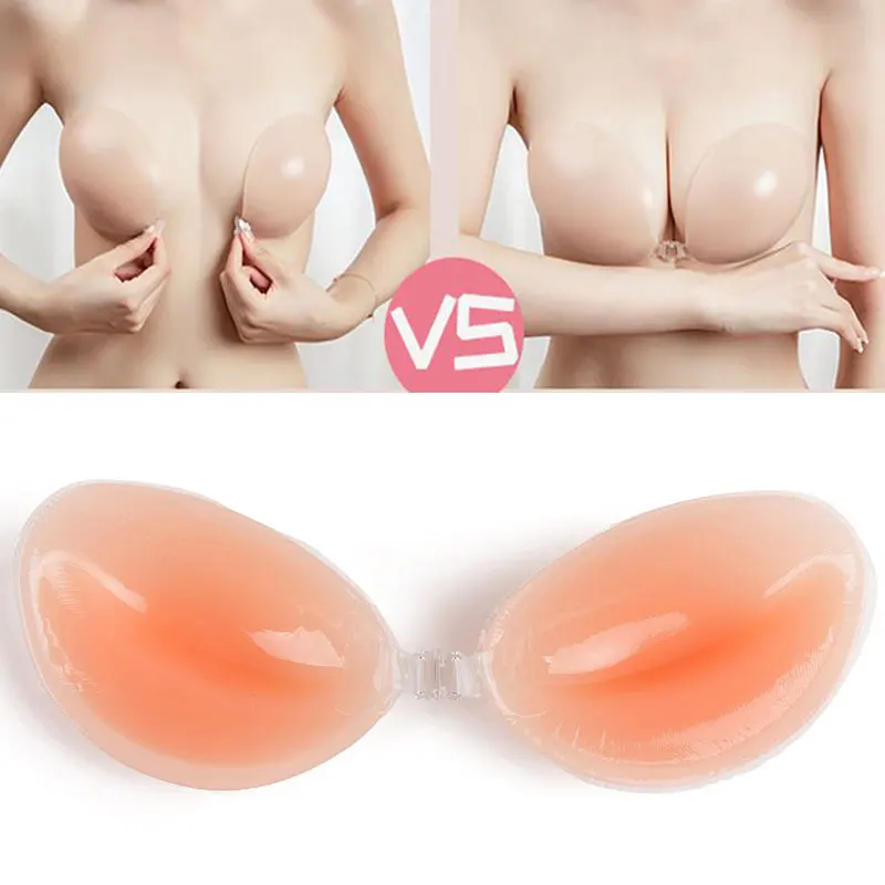 

Reusable Push Up Silicone Bra Breast Patch Petals Stickers Cover Invisible Strapless Adhesive Bra Underwear