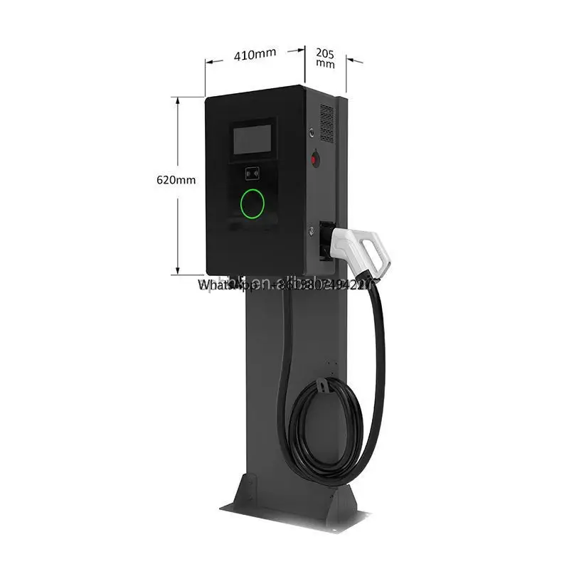 New 32A 30KW Charger 40KW 60KW AC Wall-Mounted Level 3 EVSE Charger  Vehicle Fast Charging Station CCS Car DC  Wallbox