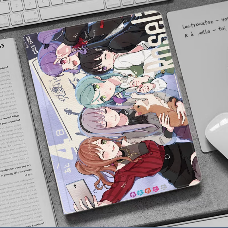 

BanG Dream Roselia Anime Case For iPad 10.2 9th 10th 11th Air 6 7Mini 4 5 Case Luxury Silicone Pro 12.9 11 13 For iPad Air 1 2 3