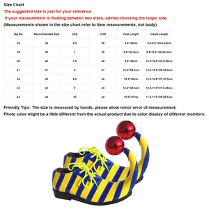 Giày chú hề của người lớn với bóng màu đỏ Halloween Carnival Theme 10 chú hề dành cho người lớn bán hàng bán hàng chính - №5