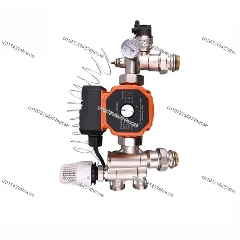 

DN25 Heating Mixing Center with Electronic Thermostatic Valve, Silent Circulating Pump & Boost System for Home Floor Heating‌