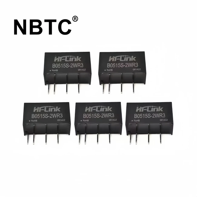 Kleine größe B0515S-2WR3 5v zu 15v 133ma 2w einzel ausgang dc dc wandler power module 90% effizienz B0515S-2W für smart home