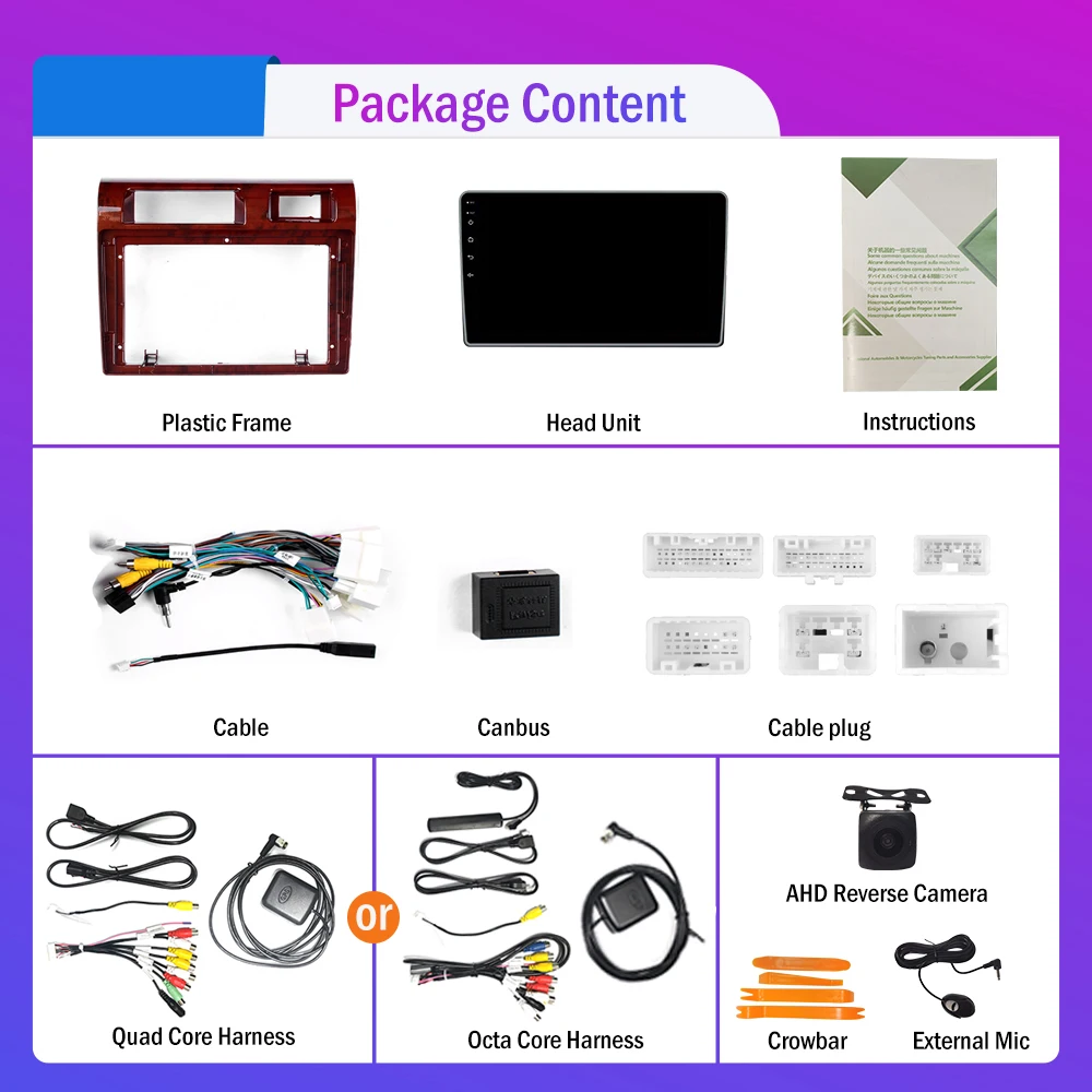 

For TOYOTA LAND CRUISER LC76 2015-2021 2Din Android Car Radio Multimedia Video Player GPS Navigation Stereo Audio Head Unit BT