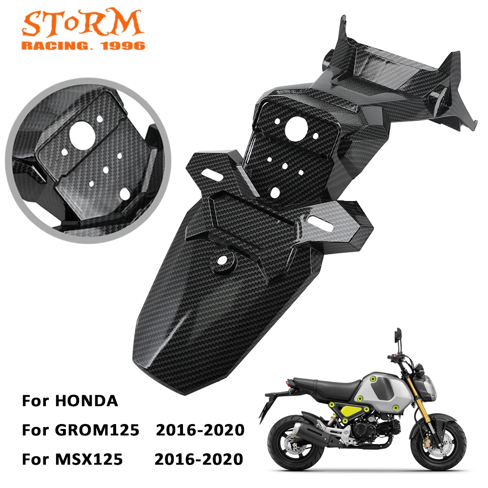 

Rear Fender Black Mudguard Motorcycle Mud Splash Guard Cover Protection For HONDA GROM125 MSX125 2016 2017 2018 2019 2020