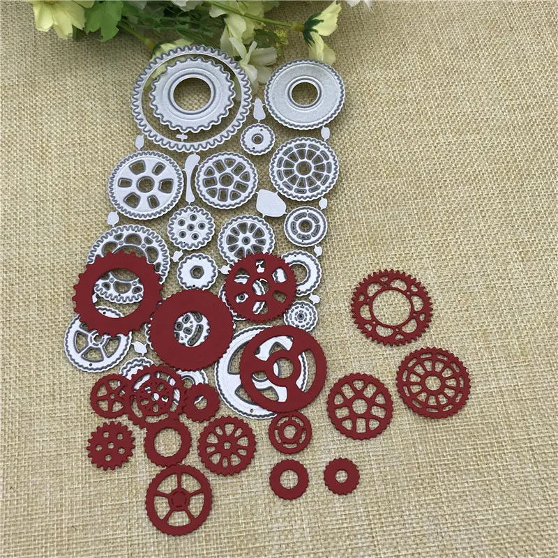 

gear Frame Metal Cutting Dies For DIY Scrapbooking Album Embossing Paper Cards Decorative Crafts