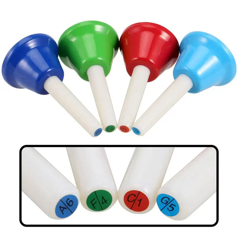 

8 Tone Class Bell Colorful Hand Rattles 8 Notes Musical Toys Orff Percussion Instruments Children Baby Early Musical Education