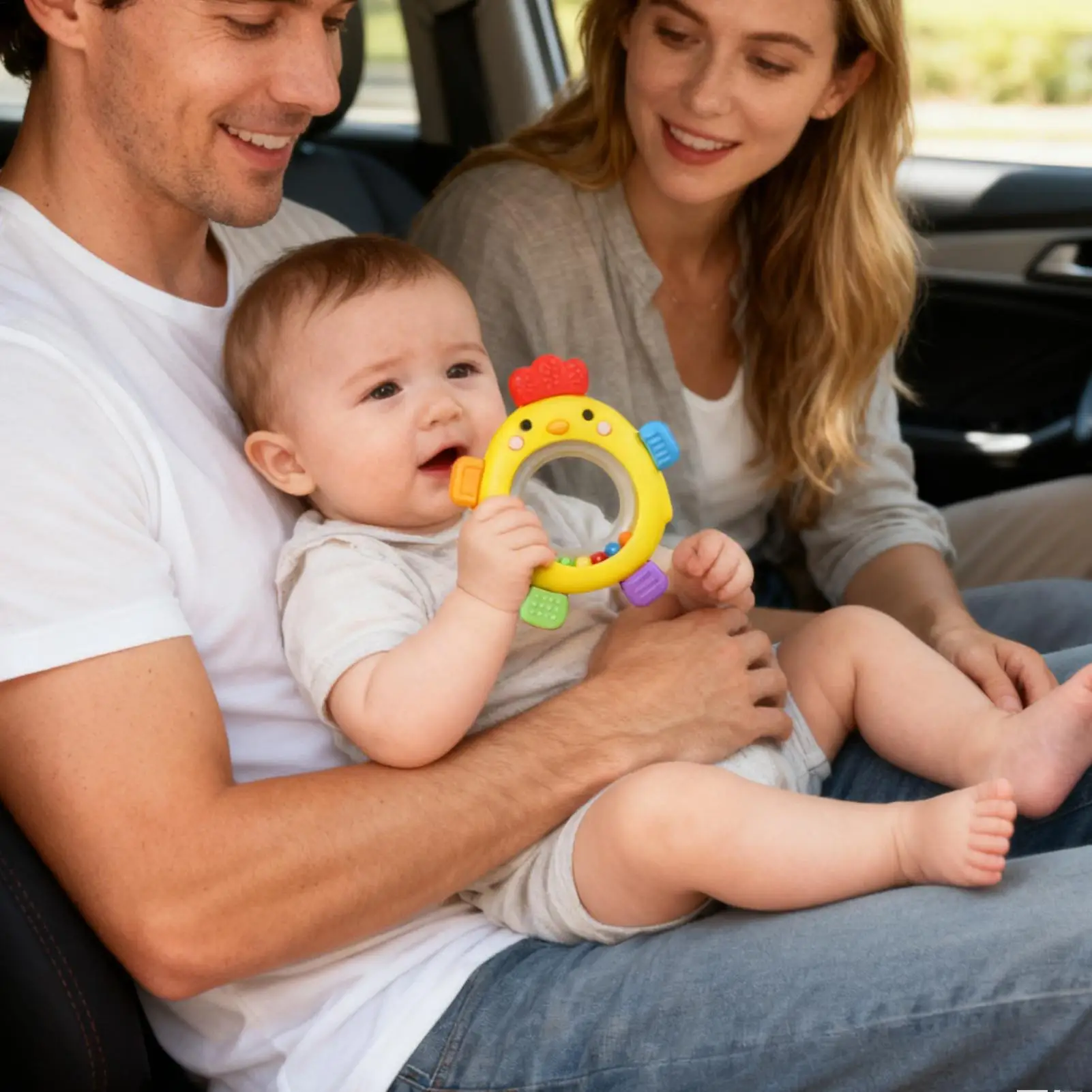 جديد شكل الفرخ سيليكون الطفل حلقة عضاضة القلق ألعاب التسنين 0-12 شهرا حشرجة الموت اللعب الحسية اللثة الإغاثة مهديء الطفل