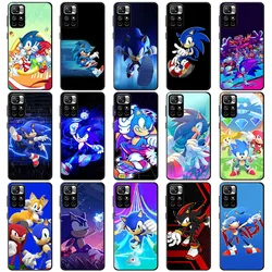 HZ-2 Anime Cartoon S-Sonic Soft Case For Xiaomi Redmi Note 6 6A 7 9 9T 9S 10S 10 10T A3X Pro