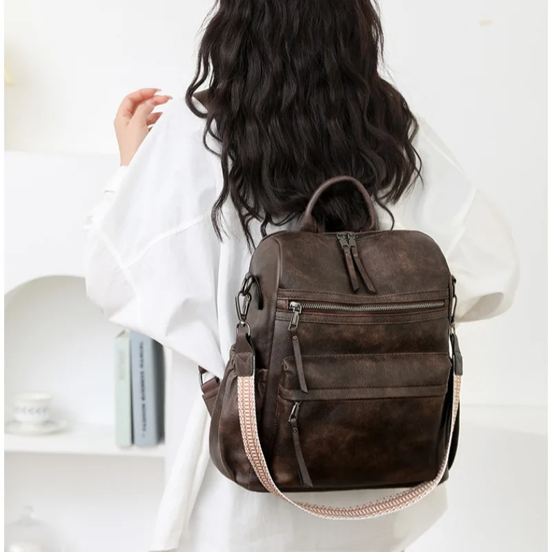 المرأة على ظهره محفظة حقائب السيدات حقيبة كتف مكافحة سرقة السفر المحافظ عارضة السفر المشي لمسافات طويلة حقيبة الظهر للماء Daypack