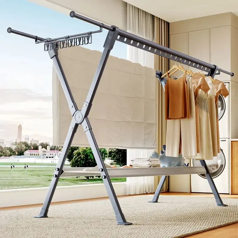 Bold clothes drying rod Indoor and outdoor drying racks are bold and thicker y