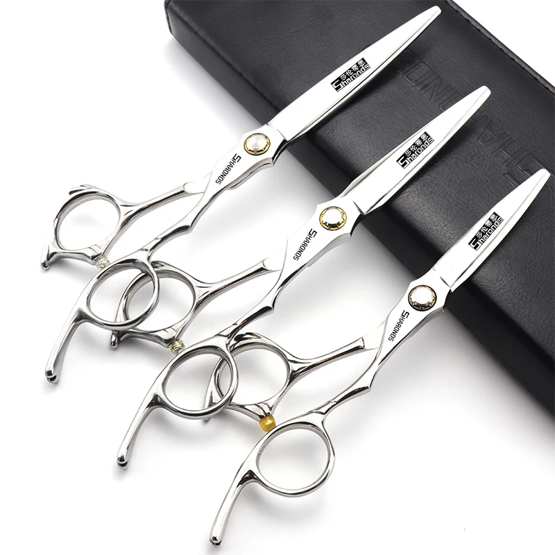 5.5/6/6.5/7/8 Barber scissors, professional thinning and banging shears, personal hair cutting tool, household hair clipper set