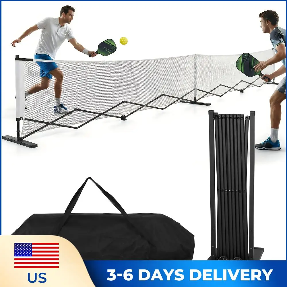 

Телескопические стойки для пик-бола с колесами, портативные сетчатые рамы для пик-бола из алюминиевого сплава, 22 фута, для дворов, подъездных путей и гаражей