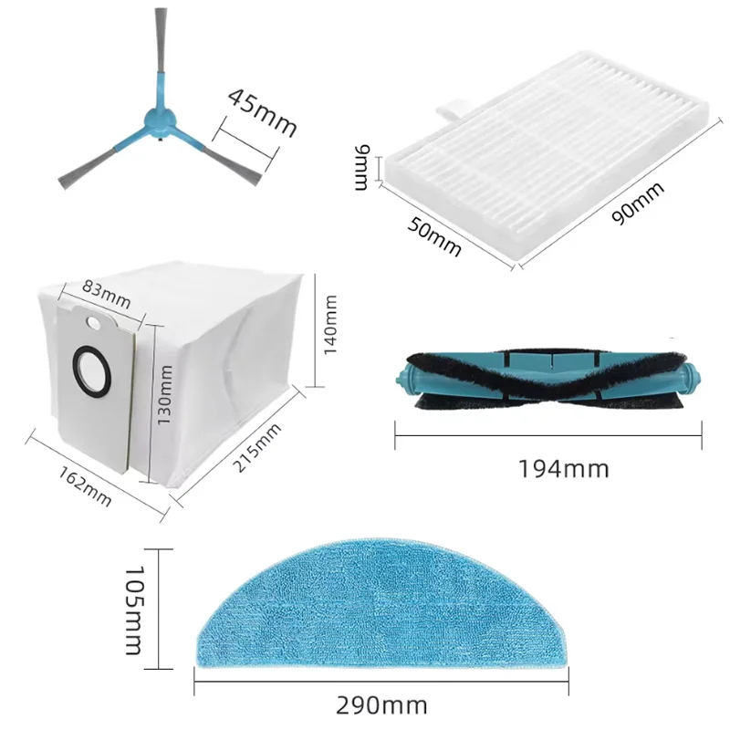 Cecotec-掃除機用スペアパーツ,ブラシ,モップ,フィルター,アクセサリー,コンガ7490,イモータル8290,イモータルカバムスマート900