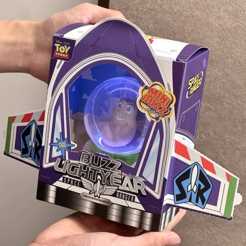 토이 스토리 버즈 라이트 이어 버블 머리띠 액션 피규어 데스크탑 디스플레이 모델 생일 발렌타인 데이 선물 Collectible Toy