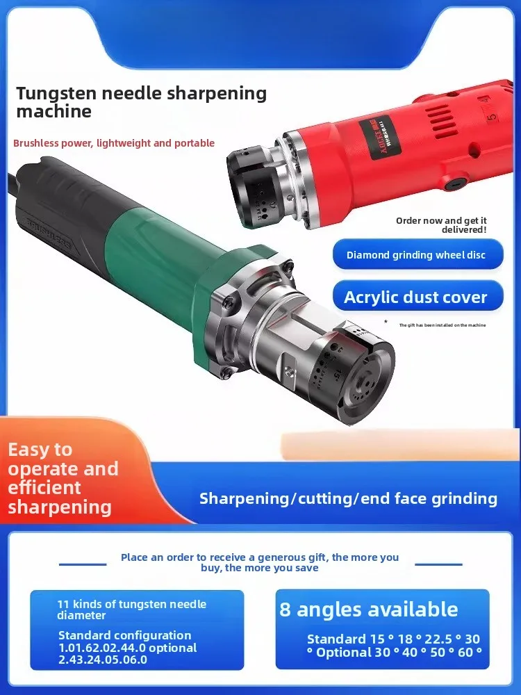 Handheld Tungsten Electrode Grinder, 1.0-4.0mm TIG Welding Tungsten Rod Sharpener