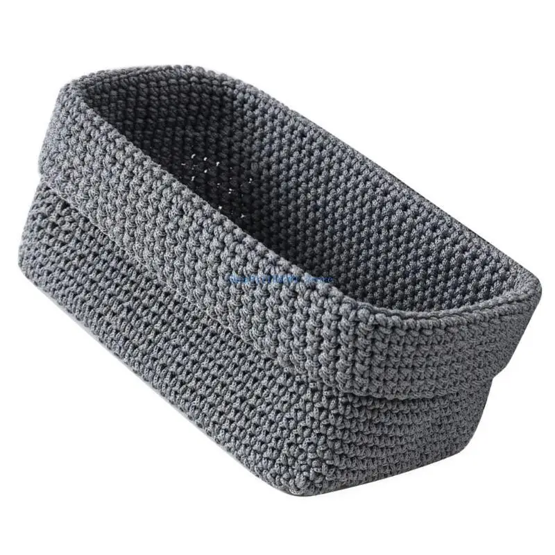 

H05E Woven Storage Basket Bins for Organizing Shelves Decorative Baskets for Storage Clothes Books Towels and Pet Dog Toy