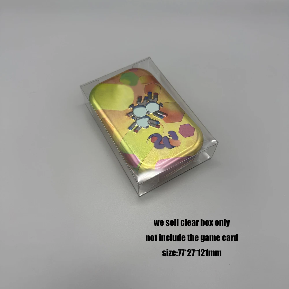 Boîte de présentation transparente en PET de haute qualité, 10 pièces, pour mini-boîtes PTCG Pokemen TCG, version américaine, boîte de protection, étui de rangement